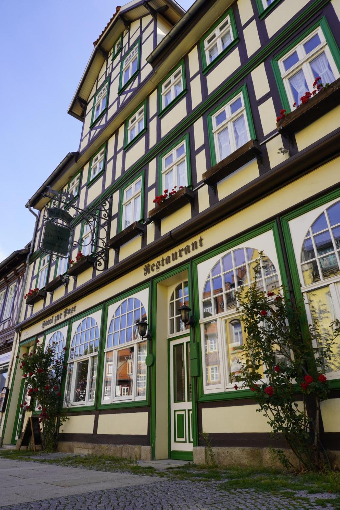 Hotel Garni Zur Post Wernigerode Eksteriør billede